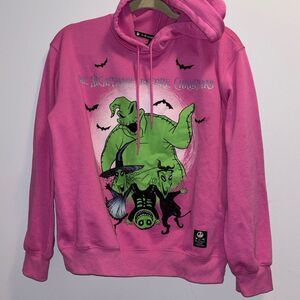 Pink GLOW IN THE DARK Nightmare Before Christmas Hoodie